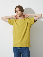 【ノンストレス】定番 / COTTON LYCRA 圧着 クルーネック 半袖 Tシャツ