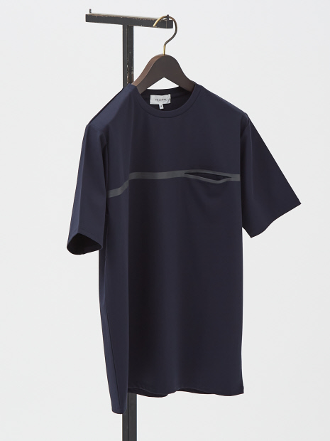 【フロントシーム】 デザイン ポケット Tシャツ