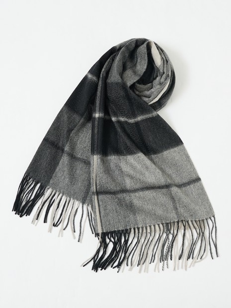 【NEW】アバハウス（ABAHOUSE）/【カシミヤ100％】チェック柄 マフラー 60×160 カシミヤ100％】チェック柄 マフラー 60×160｜ABAHOUSE / アバハウス