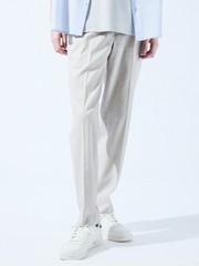 セットアップ対応】ソロストレッチ リネン テーパード パンツ