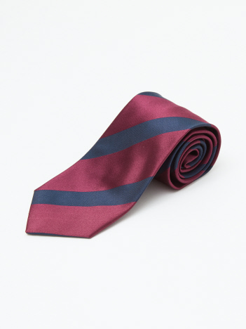 【定番】レジメンタル コットンシルク ネクタイ