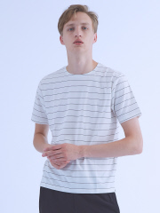 【ノンストレス】圧着クルーネックTシャツ