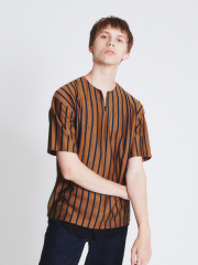 テンセルジャージーキーネック 半袖Tシャツ