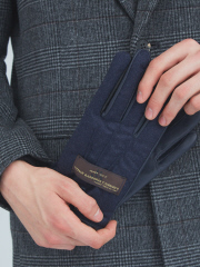 【CANONICO】ウール×ラムレザーグローブ