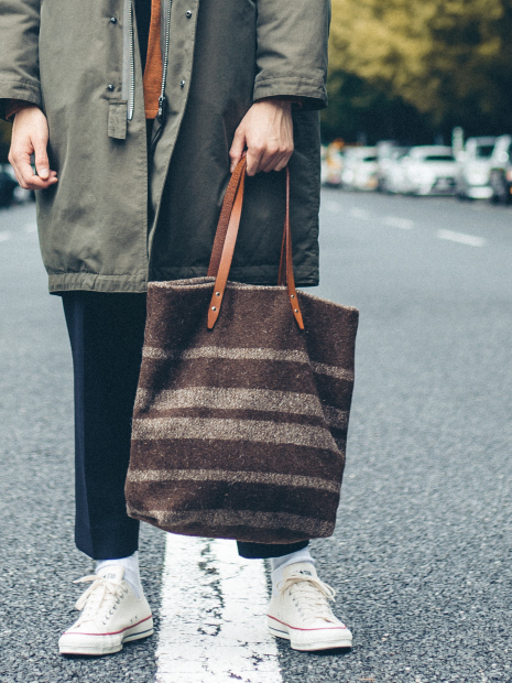 Steve Mono Blanket ボーダートートバッグ Outlet Men S アウトレット