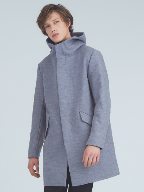 【MYSELF ABAHOUSE】フェイクメルトンフーデッドコート