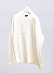 【Recency of Mine】オニワッフルクルーネックニット