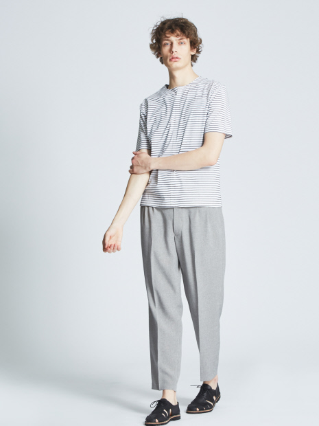 サマーシャークスキンワイドテーパードパンツ【予約】