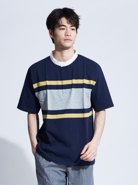 【WEB別注】バンドカラーラガーシャツ