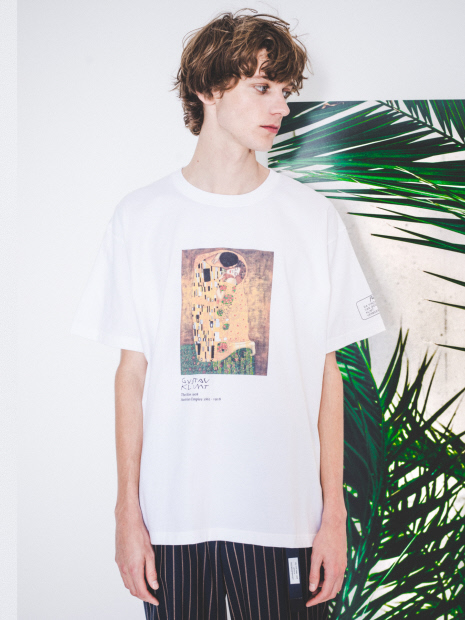 クリムト The Kiss プリントTシャツ