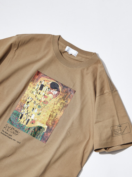 クリムト The Kiss プリントTシャツ