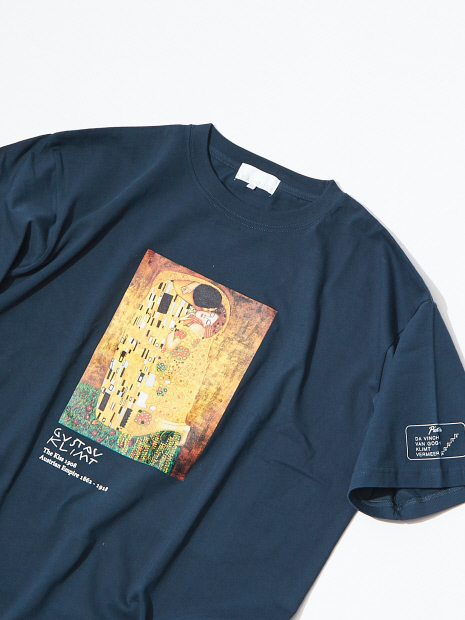 クリムト The Kiss プリントTシャツ