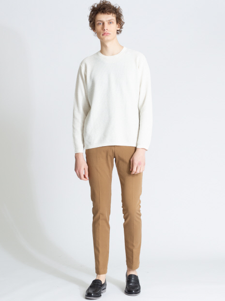 【Recency of Mine】LINEN TOPハニカムクルーニット