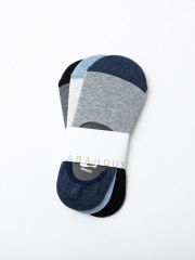 ABAHOUSE - 【THE SOX】Redondo 切り替え カバーソックス 3足セット