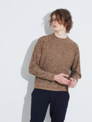 LEMAIRE ルメール クルーネックニット ブラウン S www.goldpeg.com