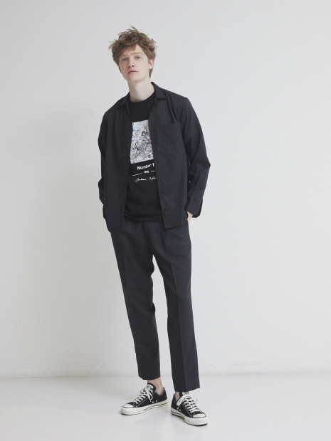 【WEB別注】Pollock/ポロック number18 アート Tシャツ