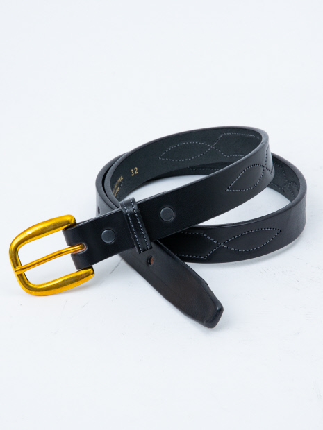 【TORY LEATHER】Stitched Patterrn レザーベルト