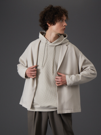 OUTLET (MEN'S) - 【MYSELF ABAHOUSE】POLY WOOLLY TWILL ポリウーリーツイル ルーズ ジャケット
