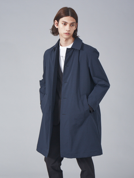 【JIL SANDER 】ステンカラーコート ネイビー 48