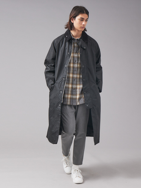 BARBOUR / バブアー】 MWX1674OX WAX BURGHLEY オーバーサイズ コート ...