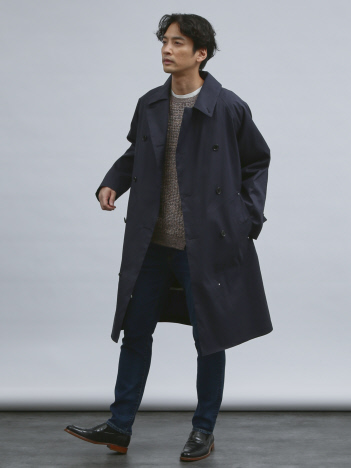 ABAHOUSE - 【Traditional Weatherwear】Earlham Double With Liner ライナー付 ダブルブレスト コート