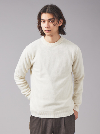 OUTLET (MEN'S) - 【WOOL＆CO】クルーネック ウール ニット Wo4080