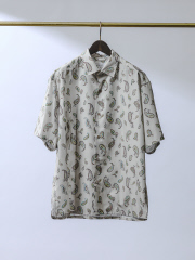 【セットアップ対応】LONGCHAMP 2WAY オープンカラー 半袖 シャツ