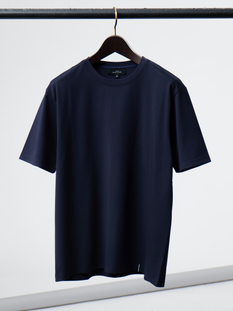 【クルーネック】ストレッチ ポンチ 半袖Tシャツ