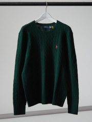 アバハウス
【POLO RALRHLAUREN】ウールカシミヤ ケーブルニット