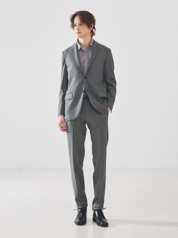 【FLEX PANTS/セットアップ対応】ストレッチ ポンチ スラックス