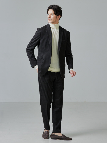 【セットアップ対応/FLEX PANTS】ネオスウェード ツイル イージーパンツ
