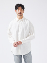 【LUXE Linen Solaro】長袖 リネンシャツ