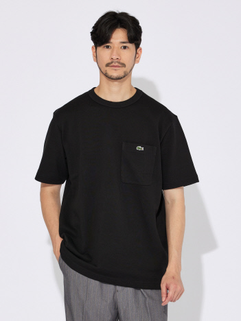 ABAHOUSE - 【LACOSTE】鹿の子地ポケット半袖Tシャツ