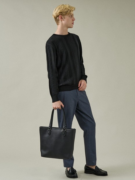 ジオメトリック ストライプ プルオーバーニット｜ABAHOUSE / アバハウス