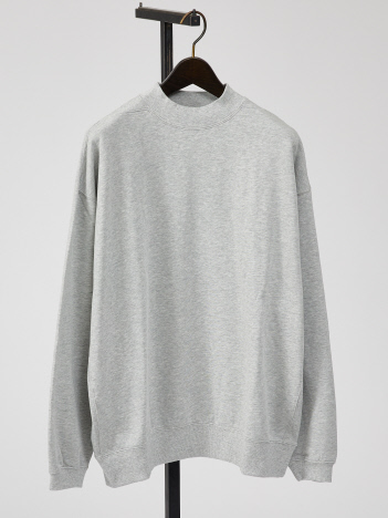 【FORTUNA / フォルトゥナ】Organic cotton Clear Fleece SWEAT /モックネックスウェット