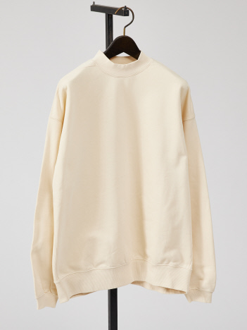 【FORTUNA / フォルトゥナ】Organic cotton Clear Fleece SWEAT /モックネックスウェット