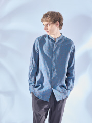 アバハウス
【LUXE Linen Solaro】バンドカラー リネンシャツ