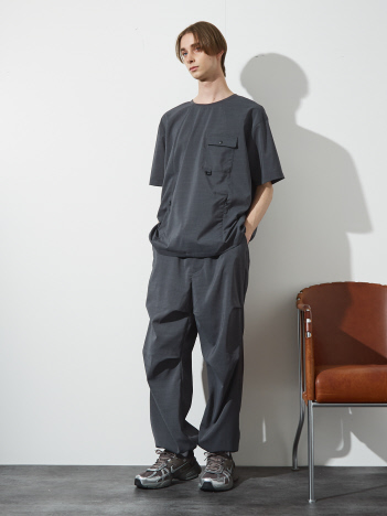 【セットアップ対応】 ウーブン ドライ フハクTシャツ / クルーネック