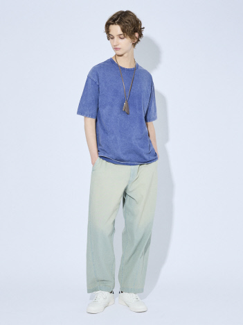 【ピグメント加工】クルーネック半袖Ｔシャツ