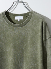 【ピグメント加工】クルーネック半袖Tシャツ