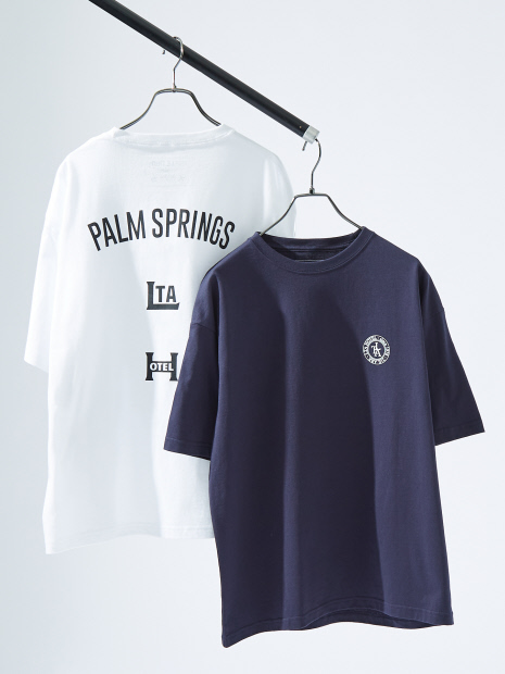 バックプリント グラフィック 半袖Tシャツ/オーバーサイズ/LE TRIO ABAHOUSE