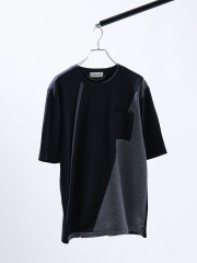 コンビネーション ライン ポンチ 半袖Tシャツ