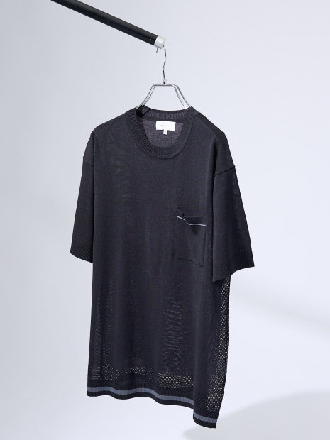 メッシュニット シアーTシャツ/ サマーニット