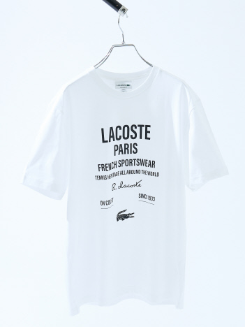 ABAHOUSE - 【LACOSTE / ラコステ】タイポグラフィTシャツ
