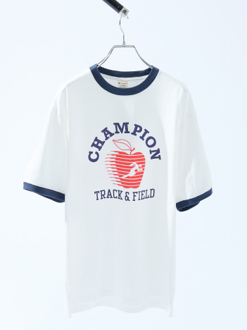 【Champion】ショートスリーブ リンガーTシャツ