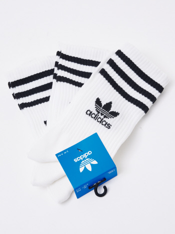 【adidas / アディダス】ミッドカット クルーソックス 3足組