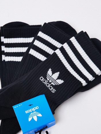 【adidas / アディダス】ミッドカット クルーソックス 3足組