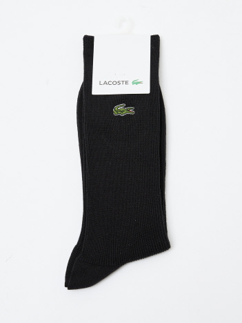 【LACOSTE / ラコステ】クロックエンブレム1×1リブニットソックス