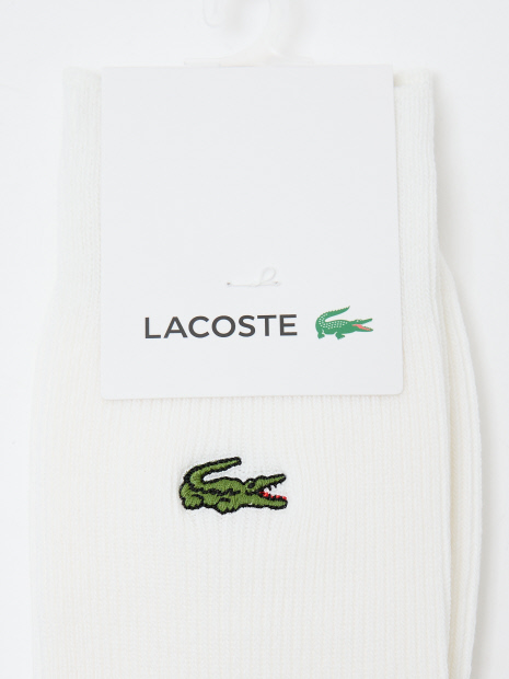 【LACOSTE / ラコステ】クロックエンブレム1×1リブニットソックス
