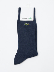 【LACOSTE / ラコステ】クロックエンブレム1×1リブニットソックス